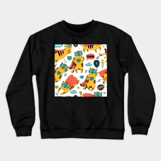 Superhero cat Crewneck Sweatshirt